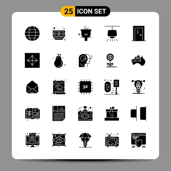 Set Universal Creative Icons Simply Vector Illustrations Web Mobile Apps — Stock Vector