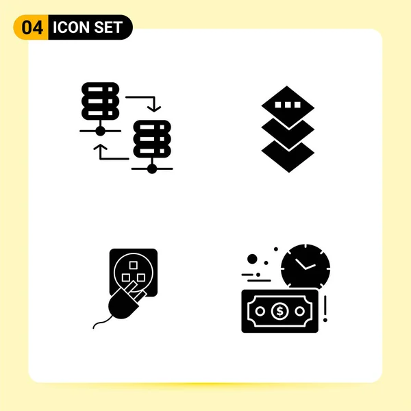 Conjunto Iconos Creativos Universales Simplemente Vector Ilustraciones Para Aplicaciones Web — Vector de stock