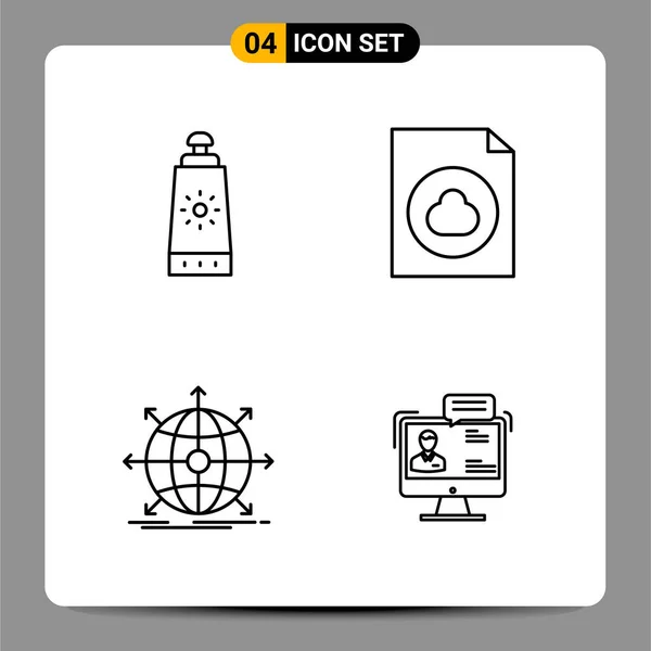 Set de 25 iconos de negocio universales Vector — Vector de stock