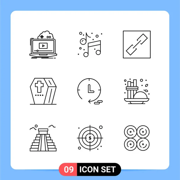 Conjunto Iconos Creativos Universales Simplemente Vector Ilustraciones Para Aplicaciones Web — Vector de stock