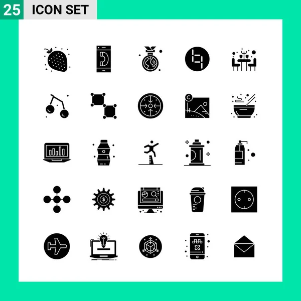 Set Universal Creative Icons Simply Vector Illustrations Web Mobile Apps — Stock Vector