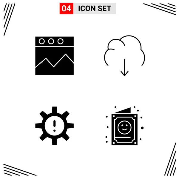 Set Universal Creative Icons Simply Vector Illustrations Web Mobile Apps — Stock Vector