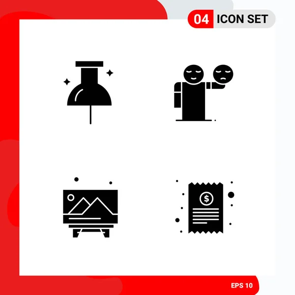 Conjunto Iconos Creativos Universales Simplemente Vector Ilustraciones Para Aplicaciones Web — Vector de stock