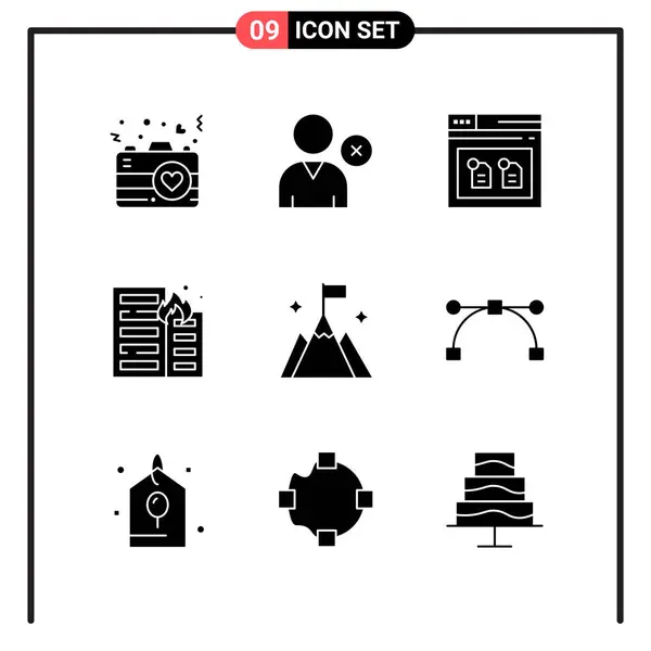 Conjunto Iconos Creativos Universales Simplemente Vector Ilustraciones Para Aplicaciones Web — Vector de stock