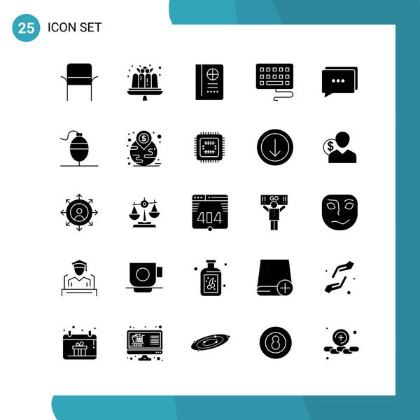 Set Universal Creative Icons Simply Vector Illustrations Web Mobile Apps — Stock Vector