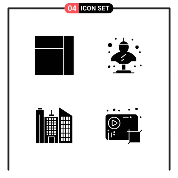 Conjunto Iconos Creativos Universales Simplemente Vector Ilustraciones Para Aplicaciones Web — Vector de stock