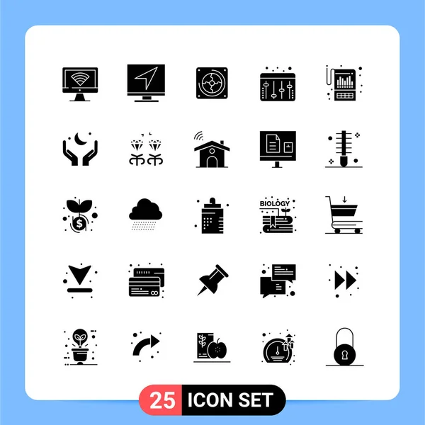 Conjunto Iconos Creativos Universales Simplemente Vector Ilustraciones Para Aplicaciones Web — Vector de stock