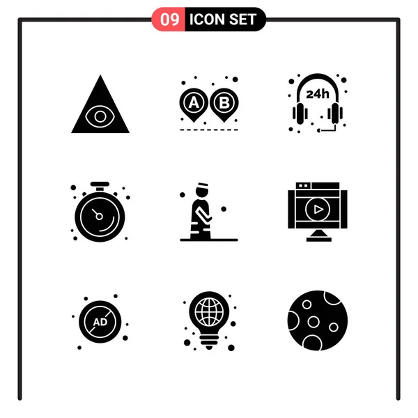 Set Universal Creative Icons Simply Vector Illustrations Web Mobile Apps — Stock Vector