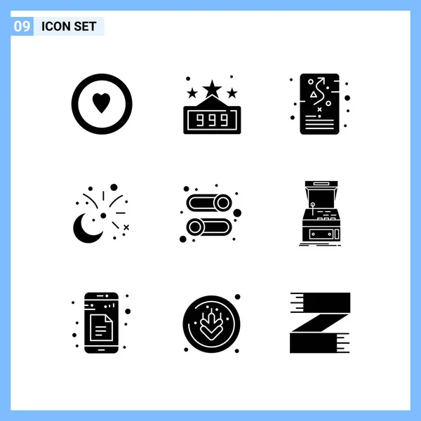 Set Universal Creative Icons Simply Vector Illustrations Web Mobile Apps — Stock Vector