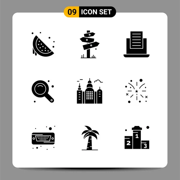 Conjunto Iconos Creativos Universales Simplemente Vector Ilustraciones Para Aplicaciones Web — Vector de stock