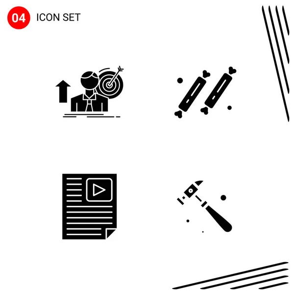 Set Dari Ikon Kreatif Universal Cukup Ilustrasi Vektor Untuk Aplikasi - Stok Vektor