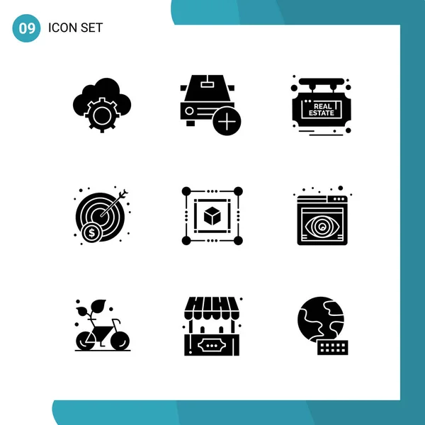 Conjunto Iconos Creativos Universales Simplemente Vector Ilustraciones Para Aplicaciones Web — Archivo Imágenes Vectoriales