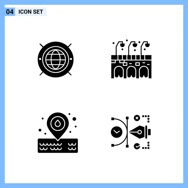 Conjunto de 16 iconos universales Vector de negocios — Vector de stock