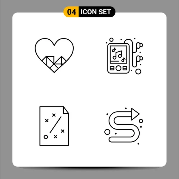 Set Universal Creative Icons Simply Vector Illustrations Web Mobile Apps — Stock Vector