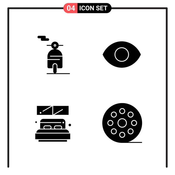 Conjunto Iconos Creativos Universales Simplemente Vector Ilustraciones Para Aplicaciones Web — Archivo Imágenes Vectoriales