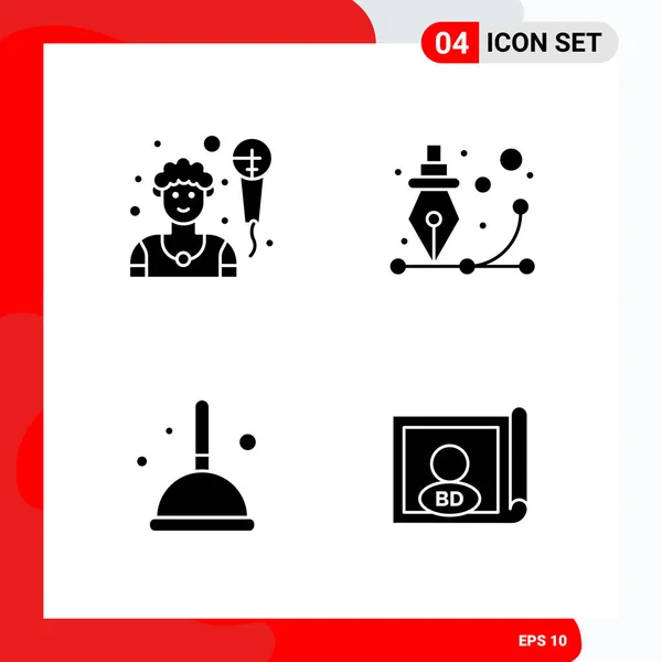 Conjunto Iconos Creativos Universales Simplemente Vector Ilustraciones Para Aplicaciones Web — Vector de stock