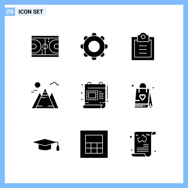 Conjunto Iconos Creativos Universales Simplemente Vector Ilustraciones Para Aplicaciones Web — Vector de stock