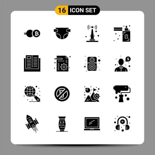 Conjunto Iconos Creativos Universales Simplemente Vector Ilustraciones Para Aplicaciones Web — Vector de stock