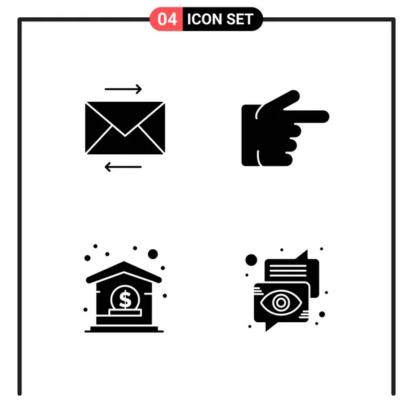 Conjunto Iconos Creativos Universales Simplemente Vector Ilustraciones Para Aplicaciones Web — Archivo Imágenes Vectoriales