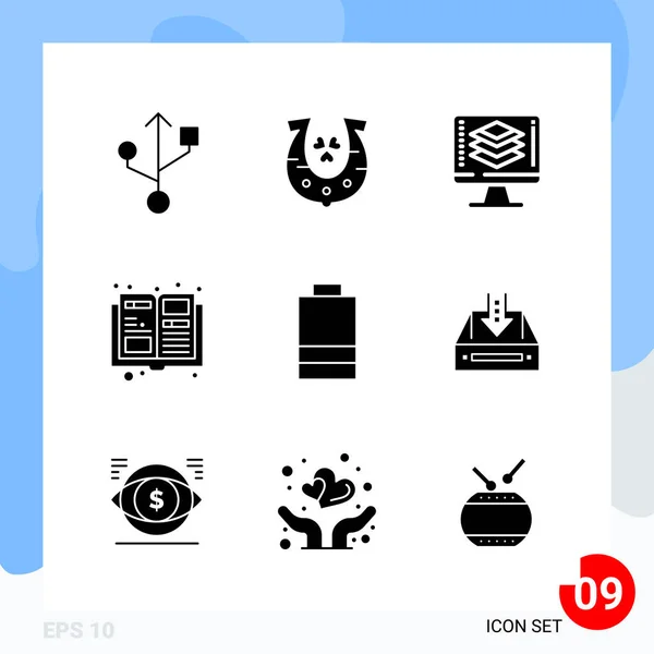 Conjunto Iconos Creativos Universales Simplemente Vector Ilustraciones Para Aplicaciones Web — Vector de stock