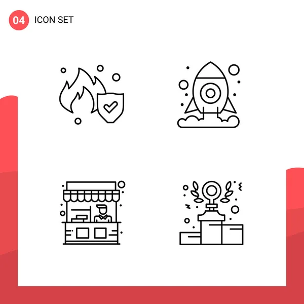 Set of 25 Universal Business Icons Vector — Stock Vector