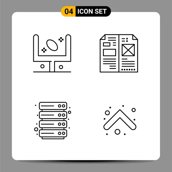 Set de 25 iconos de negocio universales Vector — Vector de stock