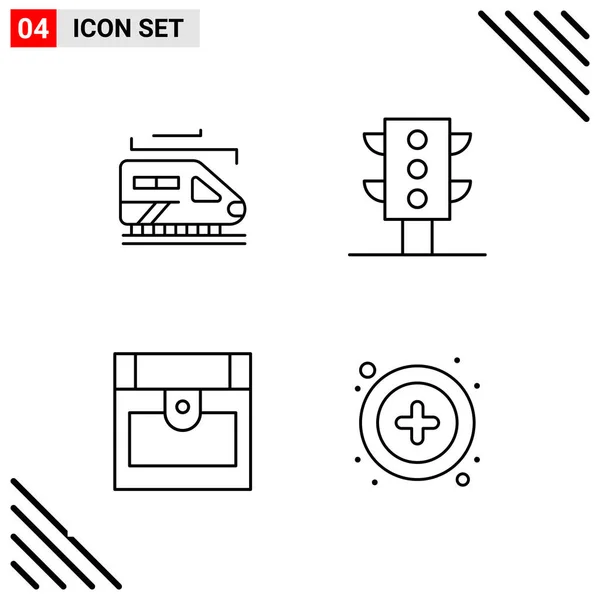 Conjunto de 16 iconos universales Vector de negocios — Archivo Imágenes Vectoriales