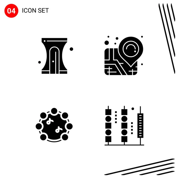 Conjunto Iconos Creativos Universales Simplemente Vector Ilustraciones Para Aplicaciones Web — Archivo Imágenes Vectoriales