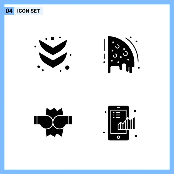 Conjunto Iconos Creativos Universales Simplemente Vector Ilustraciones Para Aplicaciones Web — Vector de stock