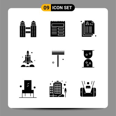 Evrensel yaratıcı simgeler kümesi, web ve mobil uygulamalar ve projeler için basit vektör illüstrasyonları  