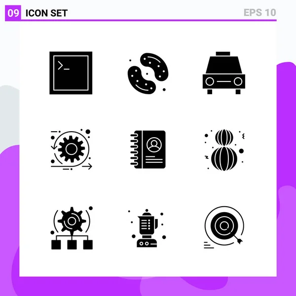 Conjunto Iconos Creativos Universales Simplemente Vector Ilustraciones Para Aplicaciones Web — Vector de stock