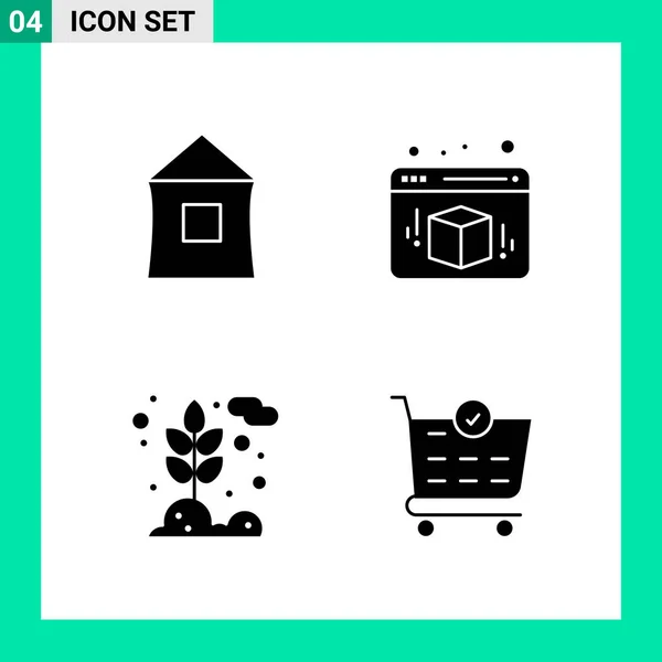 Conjunto Iconos Creativos Universales Simplemente Vector Ilustraciones Para Aplicaciones Web — Vector de stock