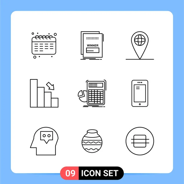 Set van 25 Universele Business Iconen Vector — Stockvector