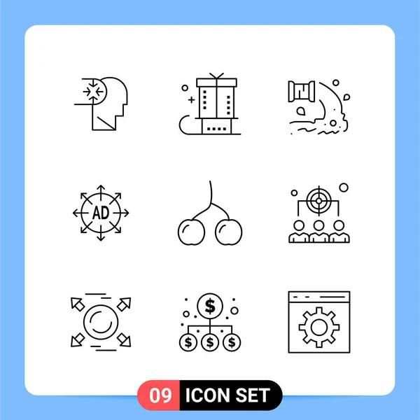 Set Universeller Kreativer Symbole Vektor Illustration — Stockvektor