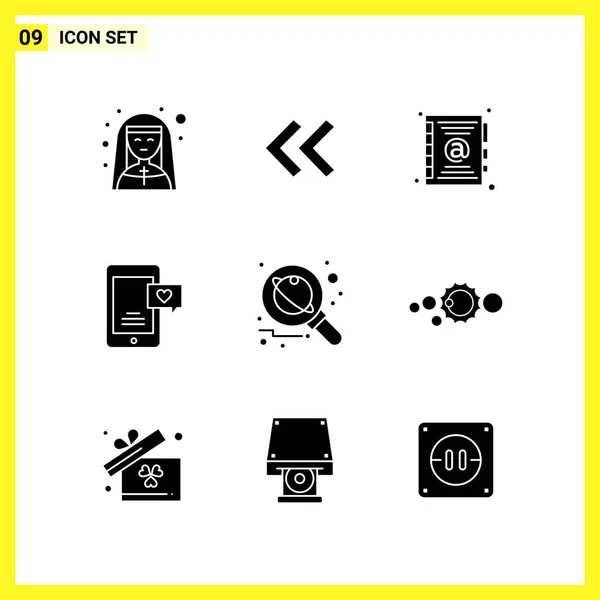 Conjunto Iconos Creativos Universales Simplemente Vector Ilustraciones Para Aplicaciones Web — Vector de stock