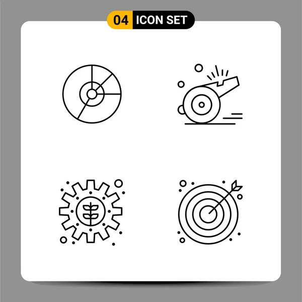 Conjunto Iconos Creativos Universales Simplemente Vector Ilustraciones Para Aplicaciones Web — Vector de stock