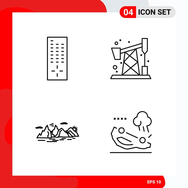 Creative Icons Set Design White Background — Stock Vector