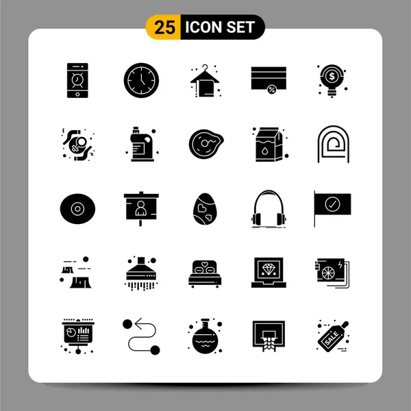 Conjunto Iconos Creativos Universales Simplemente Vector Ilustraciones Para Aplicaciones Web — Archivo Imágenes Vectoriales