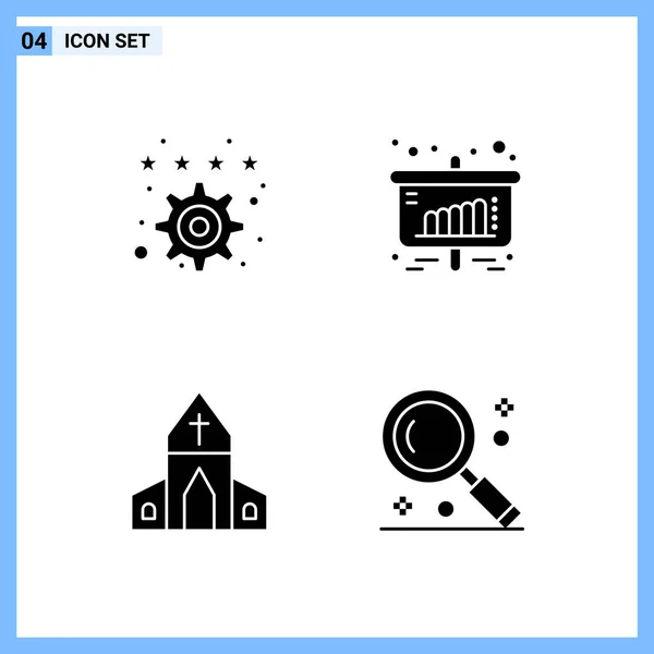 Conjunto Iconos Creativos Universales Simplemente Vector Ilustraciones Para Aplicaciones Web — Archivo Imágenes Vectoriales