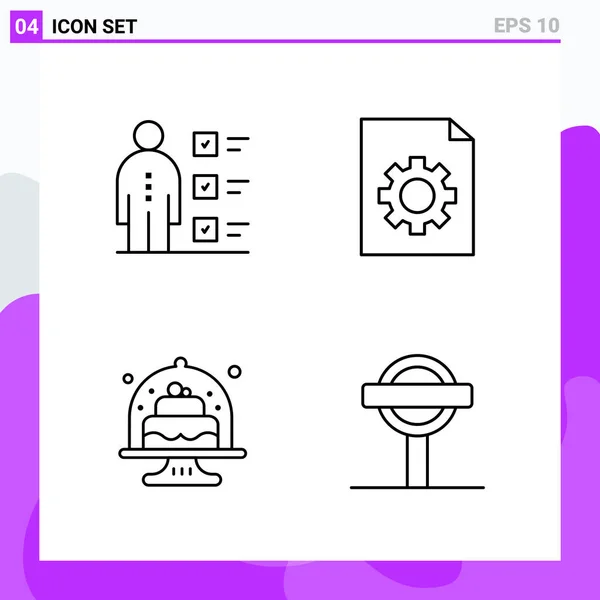 Set de 25 iconos de negocio universales Vector — Vector de stock