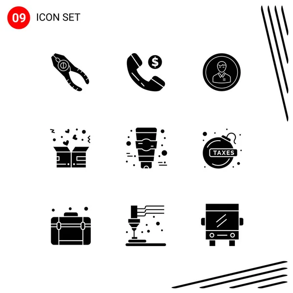 Conjunto Vectorial Iconos Blanco Negro Escuela Accesorios — Vector de stock