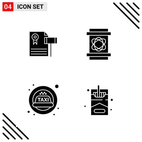 Line Icons Set Vector — Stock Vector