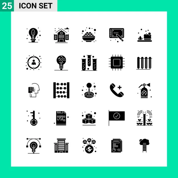 Set Universal Creative Icons Simply Vector Illustrations Web Mobile Apps — Stock Vector