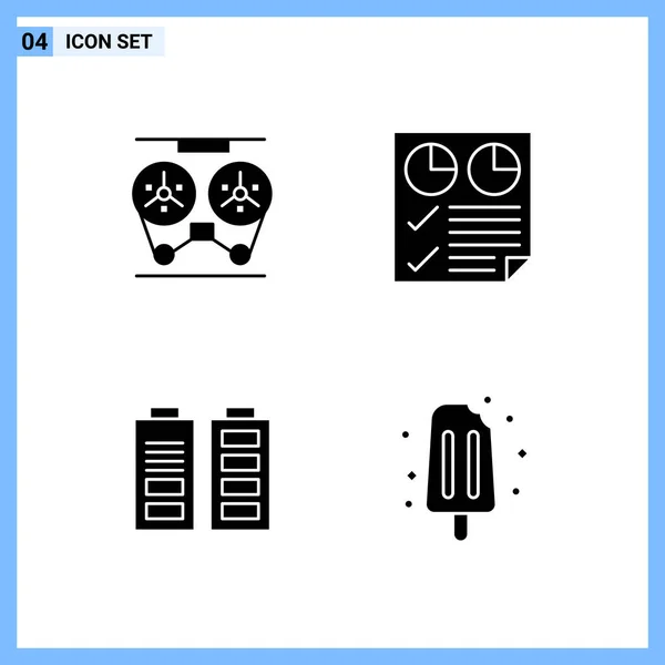 Conjunto Iconos Creativos Universales Simplemente Vector Ilustraciones Para Aplicaciones Web — Vector de stock