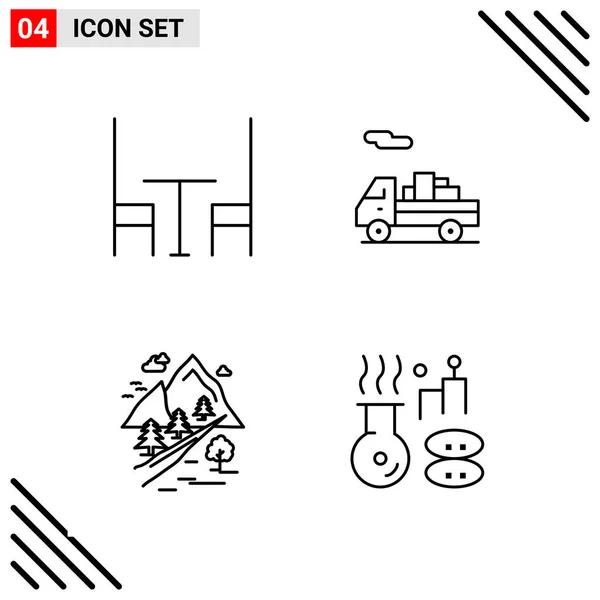 Set Universal Creative Icons Simply Vector Illustrations Web Mobile Apps — Stock Vector