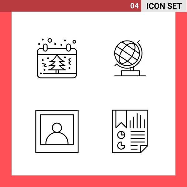 Set Universal Creative Icons Simply Vector Illustrations Web Mobile Apps — Stock Vector