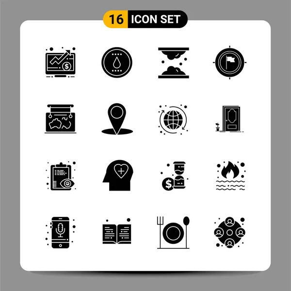 Vector Black Icons User Interface Design — Stock Vector