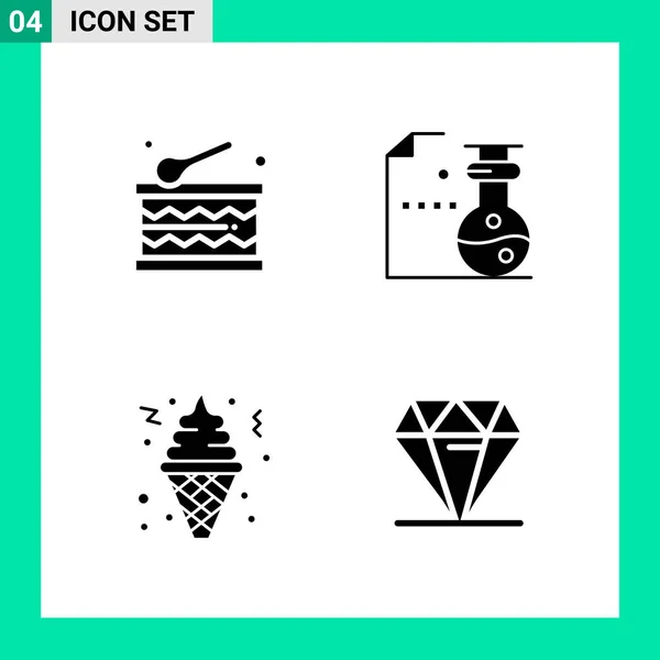 Conjunto Iconos Creativos Universales Simplemente Vector Ilustraciones Para Aplicaciones Web — Vector de stock