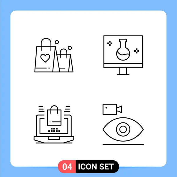 Set Universal Creative Icons Simply Vector Illustrations Web Mobile Apps — Stock Vector