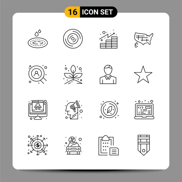 Set Universal Creative Icons Simply Vector Illustrations Web Mobile Apps — Stock Vector